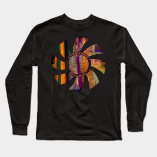 California Dreamin' Patchwork Sun Long Sleeve T-Shirt